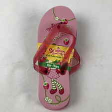 Strawberry Shortcake Kids Flip Flops Size 3 New