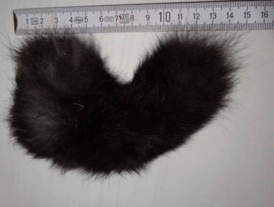 großer Puschel, Hasen-Schwanz, Mittelalter, Glücksbringer, Schlüsselanhänger, - Bild 1 von 4