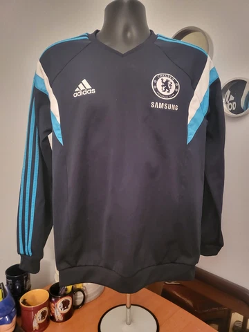 Adidas Chelsea FC Training Pre Match Sweatshirt Jersey Mens Medium Black Cover