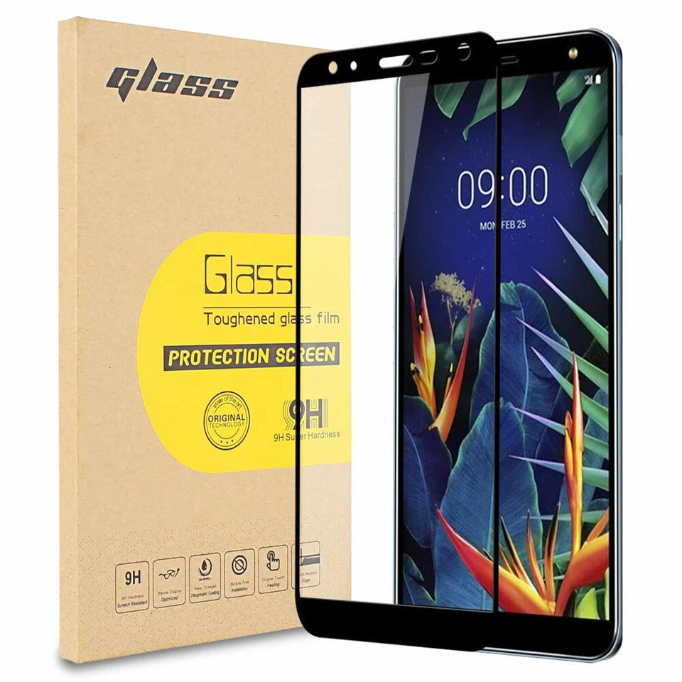 Full Screen Cover LG V50s,Stylo 5,G8x,G8,K30,K40 Tempered Glass Screen Protector - image 1 of 1