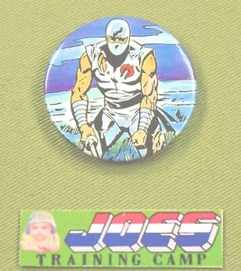 1987 GI Joe vintage STORM SHADOW 1 BUTTON round pin Comic Images Hasbro ARAH JTC - Picture 1 of 2
