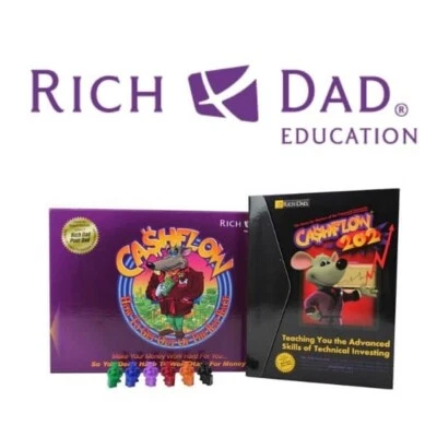 Rich Dad Poor Dad Cashflow 101 & 202 gioco da tavolo Robert Kiyosaki Finance Monopoly