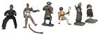 Lot de 6 figurines vintage jouets militaires soldats en métal peint