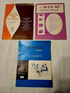 Lot of 3 Vintage Lowrey Organ song books 2 - 1959 1 - Unknown copyright - Picture 1 of 7