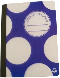 Spot On Composition Book with Poly Overlay Covers ~ (Blue; 70 Sheets, 140 Pgs) - Picture 1 of 1