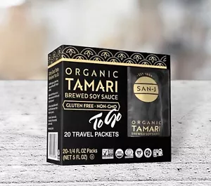San J Tamari Sojasauce Bio glutenfrei 20 Einzelportionspakete - Bild 1 von 2