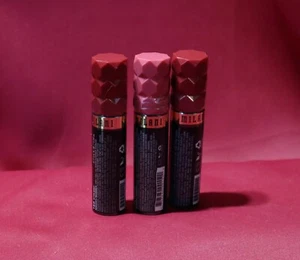Nuevo lápiz labial Milani Color Fetish 160 Bitten Berry (2) y 130 Rose Rising (lote 3) - Imagen 1 de 3