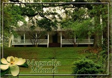 Magnolia Mound Plantation Baton Rouge Louisiana Vintage Continental Postcard