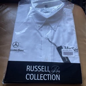 Bins Mercedes Benz Russell Collection Short Sleeve Shirt Size 41-42 Collar 16 - Picture 1 of 9