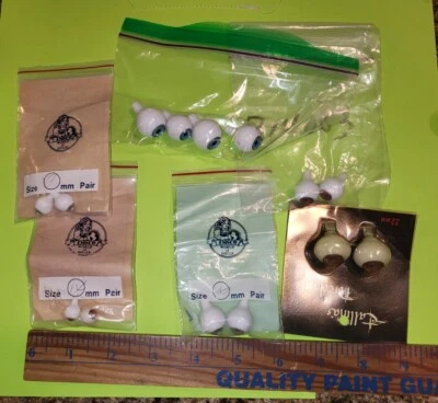 LOTE DE MUÑECAS DE PORCELANA VINTAGE 14MM-22MM OJOS DE IMSCO TALLINA PARA HACER Azul Marrón Foto 1 de 4