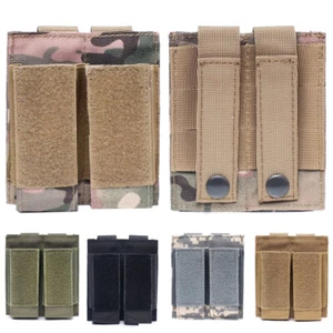 Military Tactical Molle Double Magazine Pouch Pistol Rifle Mag Holder Holster US - Picture 1 of 14