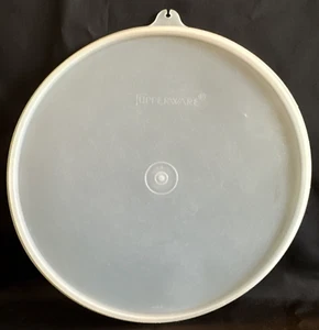 Tupperware SOLO COPERCHIO DI RICAMBIO 9 1/2" trasparente con scheda #1203-8 buone condizioni - Foto 1 di 7
