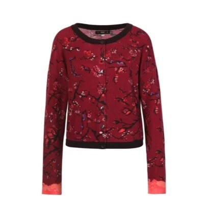 Ivko Cardigan Red Cherry Blossom Wool 212523 - Image 1 of 2