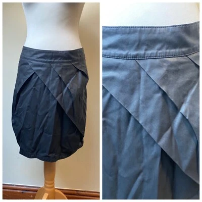 Vintage 90's Y2K wax Cop copine leather feel waterfall black - Image 1 of 4