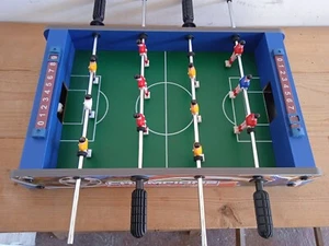 MINI CALCIO BALILLA BILIARDINO DA TAVOLO IN LEGNO 4 STECCHE CALCETTO 50x32x9 CM - Foto 1 di 12