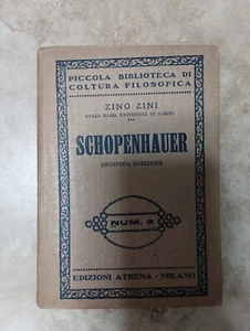 ZINO ZINI - SCHOPENHAUER - 2. ED - ED: ATHENA - JAHR: 1928 (GE) - Bild 1 von 1