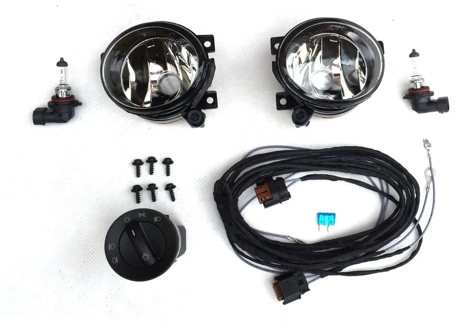 Fog Lights Complete Kit Retrofit 17 Pin Switch Fits T5 2009 Onwards - Image 1 of 1