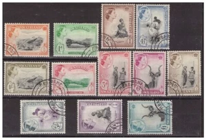 SWAZILAND - QEII 1956 SG 53/64 - USED SET - Picture 1 of 1