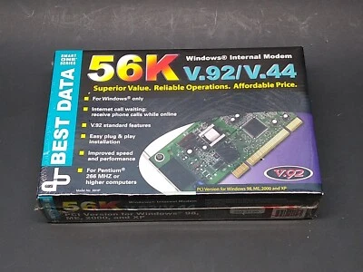 Best Data Windows 56K V.92/V.44 Windows Internal Modem - Smart One Series V.92 - Image 1 of 2
