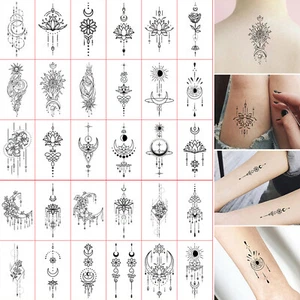 30PC Geometric Waterproof Tattoo Stickers for Women - Long-Lasting Sensual - Picture 1 of 11