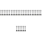  30 PCS Car Interior Pendant Diffuser Aromatherapy Bottles Fragrance Travel