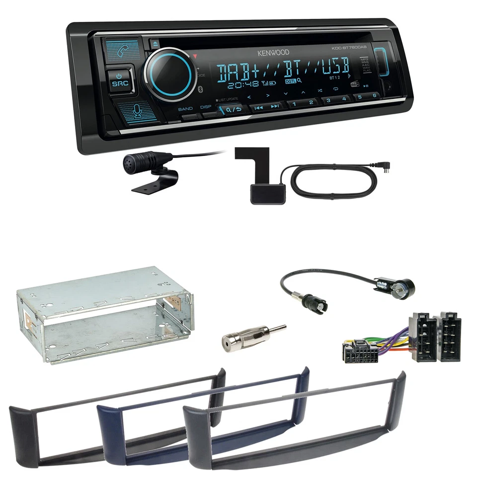 Kenwood KDC-BT760DAB Bluetooth Digitalradio USB CD Einbauset Smart ForTwo 450 - Bild 1 von 1