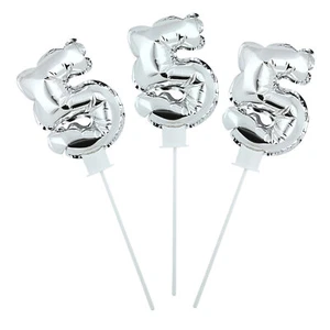 Fun Express Self-Inflating Number 5 6" Mylar Balloons - 6 Pc - Picture 1 of 1