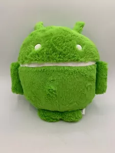 Android Droid Plush 11” Google Promo Large Furry Fluffy Figure Robot Green - Picture 1 of 6