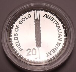 Large Proof Australia 2012 20 Cents~Fields Of Gold~The Australian Wheat~Fr/Ship