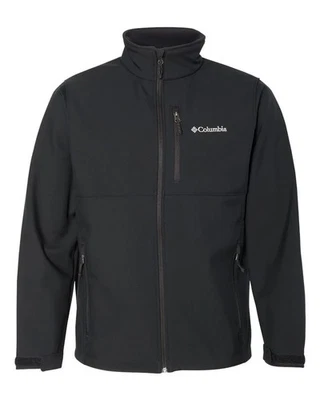 Mens Columbia Ascender Softshell Black Full Zip Jacket Size Large NEW NWT L - Image 1 of 4