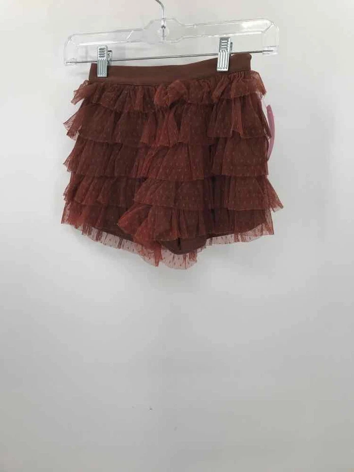 Pantalones cortos para niña talla 8 marrón mostaza usados Foto 1 de 3