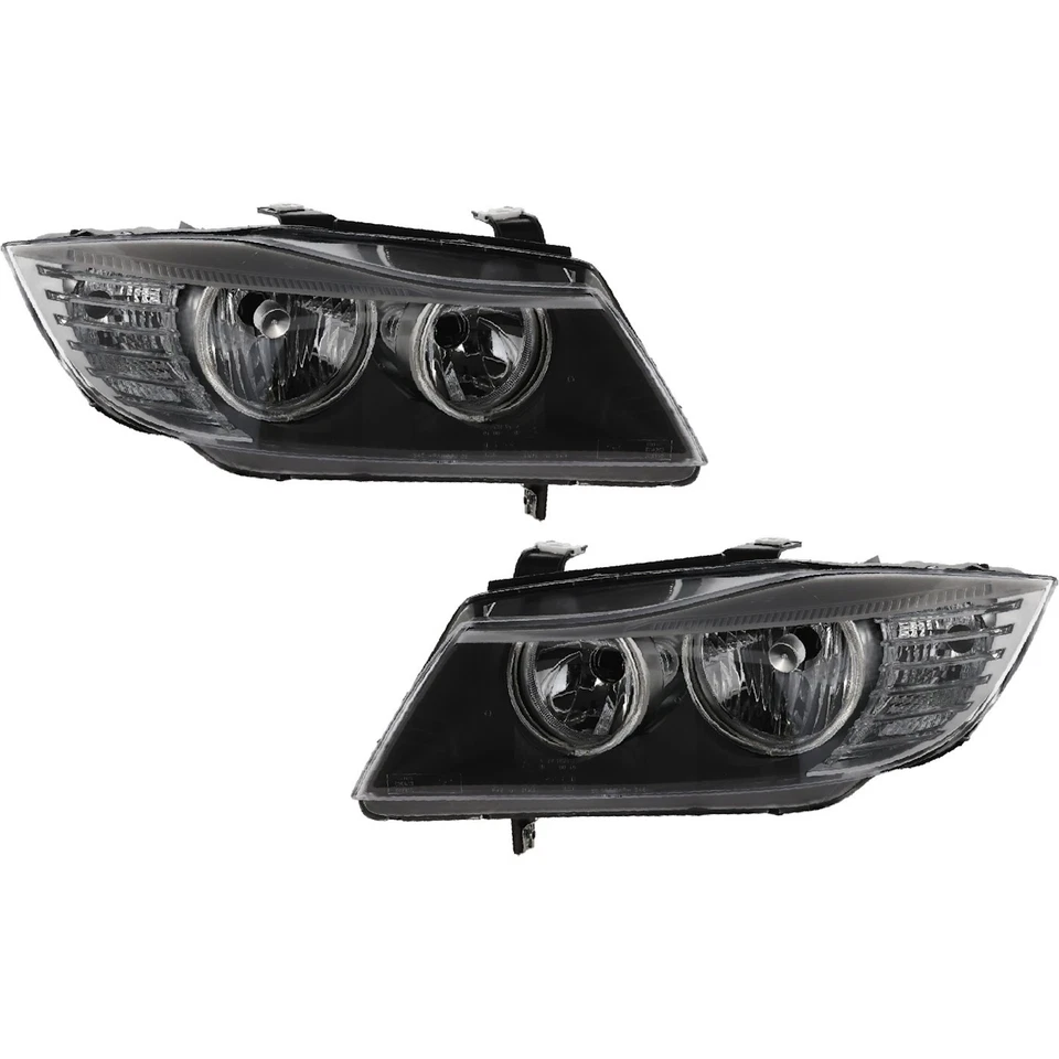 Driver and Passenger Side Headlight For BMW 328i 2009-2012 Halogen Sedan/Wagon — 第 1/4 张图片