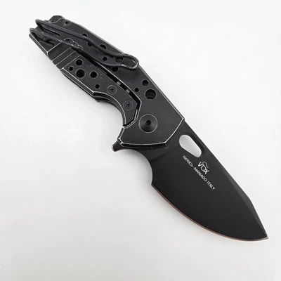 Fox Suru FX-526 складной нож N690 черный промытый лезвие алюминиевая рама замок 01FX771 - Изображение 1 из 4