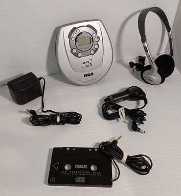 Reproductor de CD portátil RCA de colección Bass Boost RP-2365A conjunto original paquete con auriculares  Foto 1 de 4