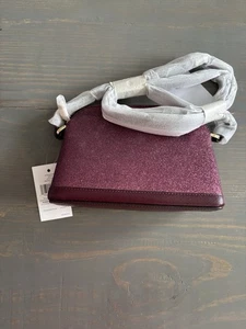 Bolso Bandolera Pequeño Kate Spade New York Brillo Oropel Cúpula Nuevo con Etiquetas - Deep Berry - Imagen 1 de 3