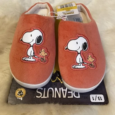 Peanuts Snoopy Woodstock Slippers Sz 13/1 By Capelli NEW - Image 1 of 4