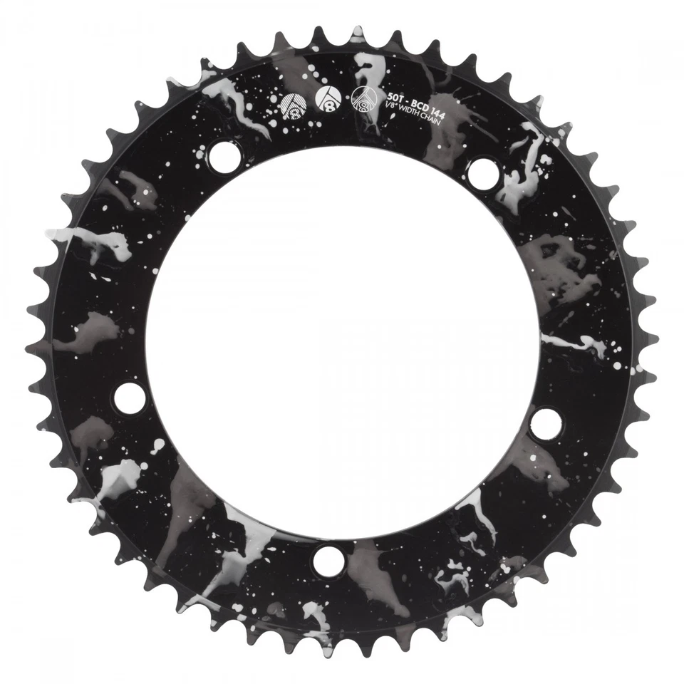 Origin8 Splat Track Chainring 50T 144mm 5-bolt Black