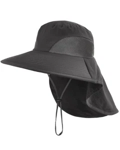 Sun Hats for Women UPF 80+ UV Protection Wide Brim Hiking Fishing Hat with Ne... - Picture 1 of 5