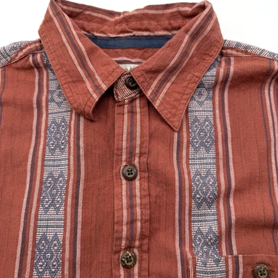 The Territory Ahead Men's Short Sleeve Aztec Medium Tall Button Up Cotton - Image 1 of 4