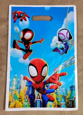 Bolsas de botín de plástico Spidey & His Amazing Friends para fiesta de cumpleaños 30 Foto 1 de 2