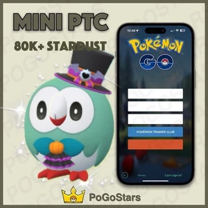 Pokémon PTC GO - Shiny Rowlet Halloween - 80K Stardust✨Read Description✨ - Picture 1 of 1