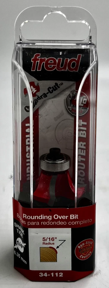 Broca de redondeo de radio de corte cuadrado Freud, vástago de 1/4" radio de 5/16" 34-112 Foto 1 de 1