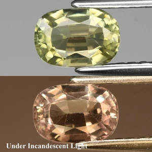 💎 0.82ct 6.5x4.5mm VS Cushion Natural Color Change Diaspore - Turkey Gemstone - Picture 1 of 6