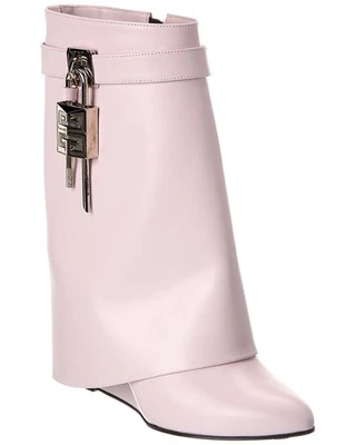 Givenchy Shark Lock Leather Boot Women's Pink 39.5 - Image 1 of 4