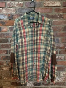 Polo Ralph Lauren Suede Elbow Patches Shirt XXL - Picture 1 of 3
