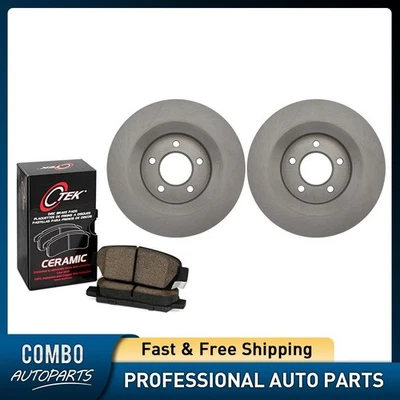 Conjunto de pastilhas de freio a disco dianteiro C-Tek rotor de freio a disco compatível com Dodge Intrepid 2000-2004 - Imagem 1 de 4
