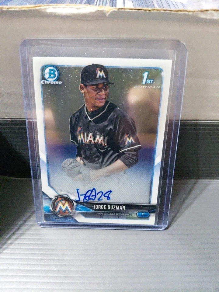 2018 Bowman Chrome Prospect Jorge Guzman Auto #BCPA-JG - Image 1 of 1