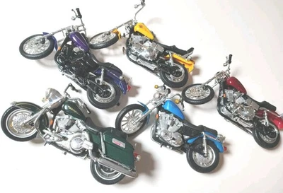 Lote De 5 Motocicletas Colección Maisto Harley Davidson De Colección Foto 1 de 4