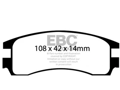 Juego de pastillas de freno traseras Oldsmobile Aurora 1995-1999, 2001-2003 EBC 33618GPCJ 1996 Foto 1 de 4