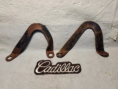 1968-80 Cadillac 425 472 500 ENGINE LIFT BRACKETS, Pair, Used - Imagem 1 de 4